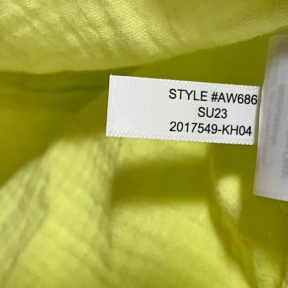 J. Crew Classic Double Gauze Button Up Shirt Size 8 Kiwi Green Lightweight Beach - Picture 8 of 8